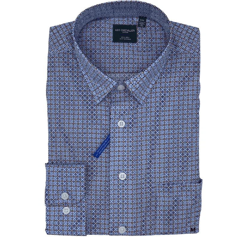 Men's Performance Fabric Shirts for All-Day ComfortLeo Chevalier Long Sleeve Sport Shirt - 529464 2398 Men's Performance Fabric Shirts for All-Day ComfortLeo Chevalier Long Sleeve Sport Shirt - 529464 2398