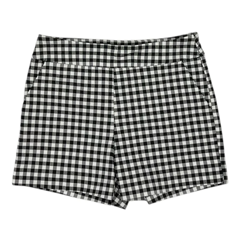 Cotton-Blend Men's Casual ShortsShorts By Time And Tru In Black & White, Size:S