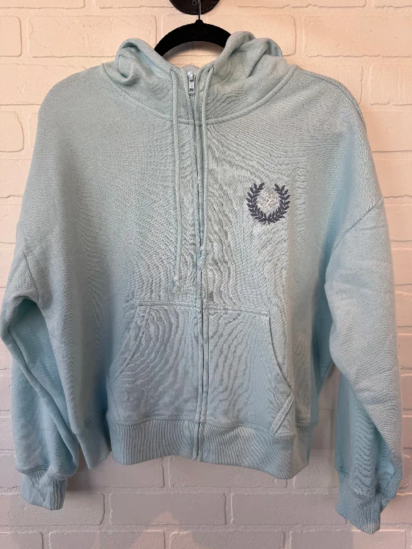 Men's Hoodies with Pass-Through PocketsSweatshirt Hoodie By Pink In Blue, Size: Xs
