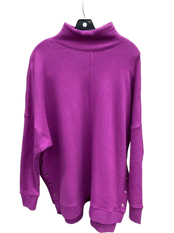 Men's Hoodies with Adjustable SleevesSweatshirt Collar By Free People In Purple, Size: S Men's Hoodies with Adjustable SleevesSweatshirt Collar By Free People In Purple, Size: S