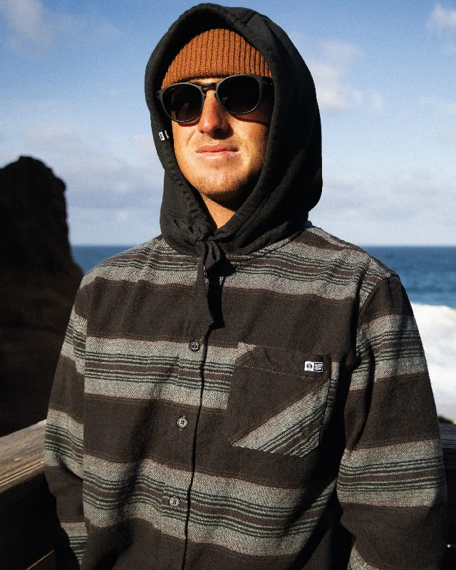 Men's Plaid Shirts for a Country CharmOutback Hooded Flannel - Coal