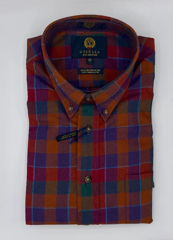 Men's Camping Shirts for Outdoor AdventuresViyella Cotton/Wool Long Sleeve Sport Shirt - Tall Fit - 651446 Men's Camping Shirts for Outdoor AdventuresViyella Cotton/Wool Long Sleeve Sport Shirt - Tall Fit - 651446