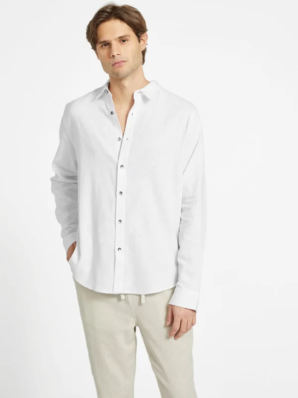Men's V-Neck T-Shirts for a Flattering ShapeEco Rome Linen Shirt
