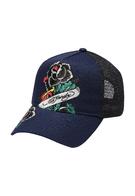 Affordable Baseball HatsUnisex The Corpse Twill Front Mesh Trucker - Navy