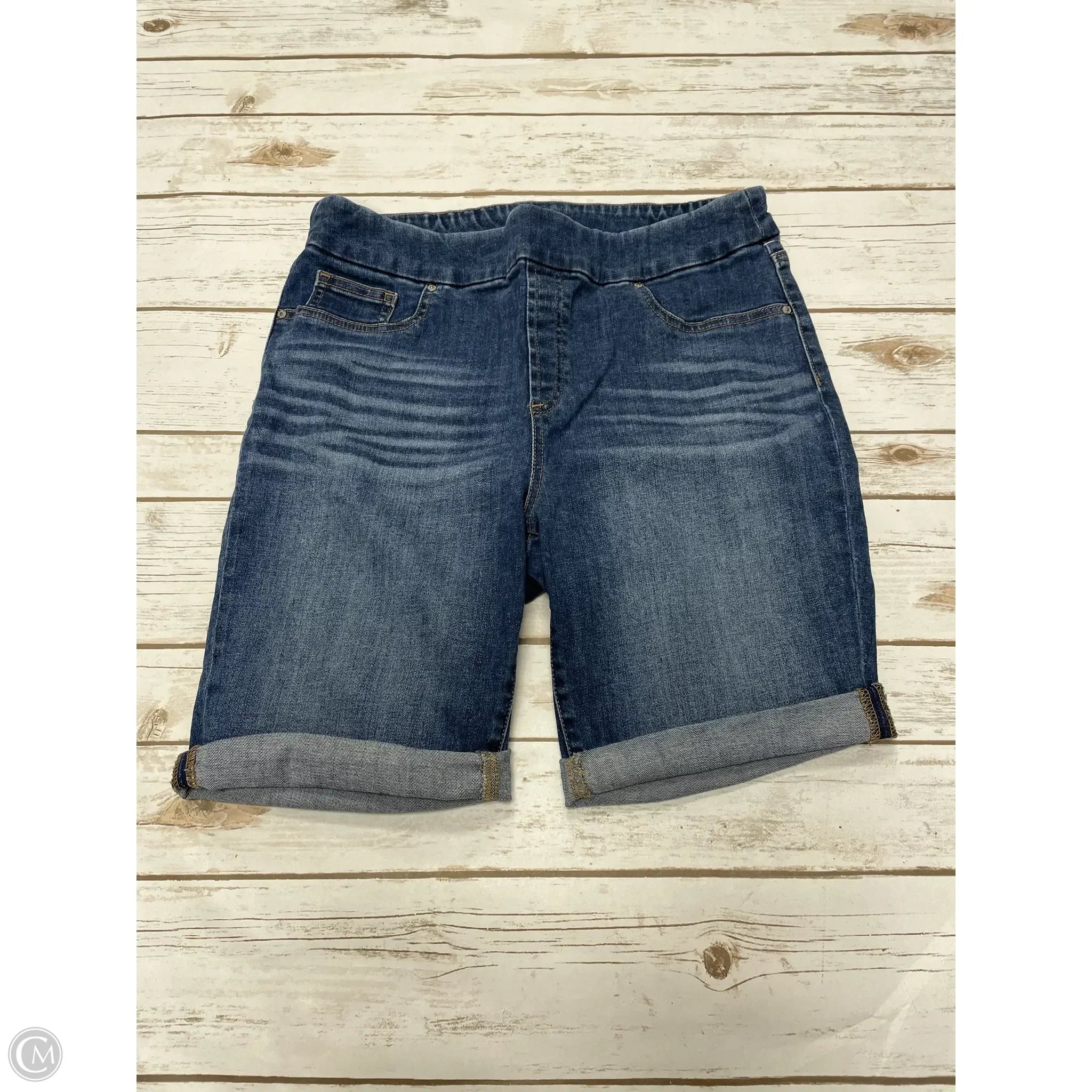 Men's Tailored Dress ShortsShorts By Chicos In Blue Denim, Size: 10