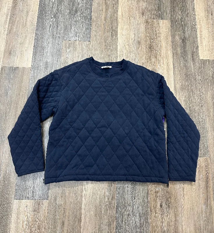 Cool Men's Graphic HoodiesAthletic Sweatshirt Crewneck By Athleta In Blue, Size: L