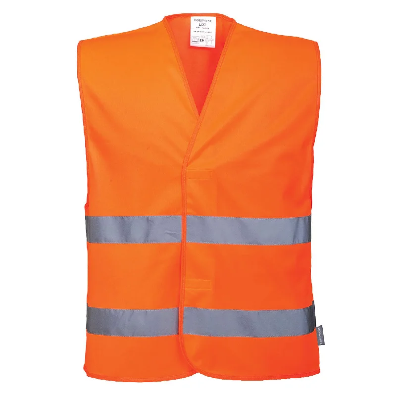 Men's Coats for HikingPortwest C474 Hi Vis Two Band Vest