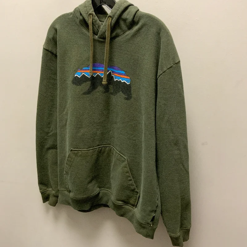 Men's Hoodies for SkiingSweatshirt Hoodie By Patagonia In Green, Size: L