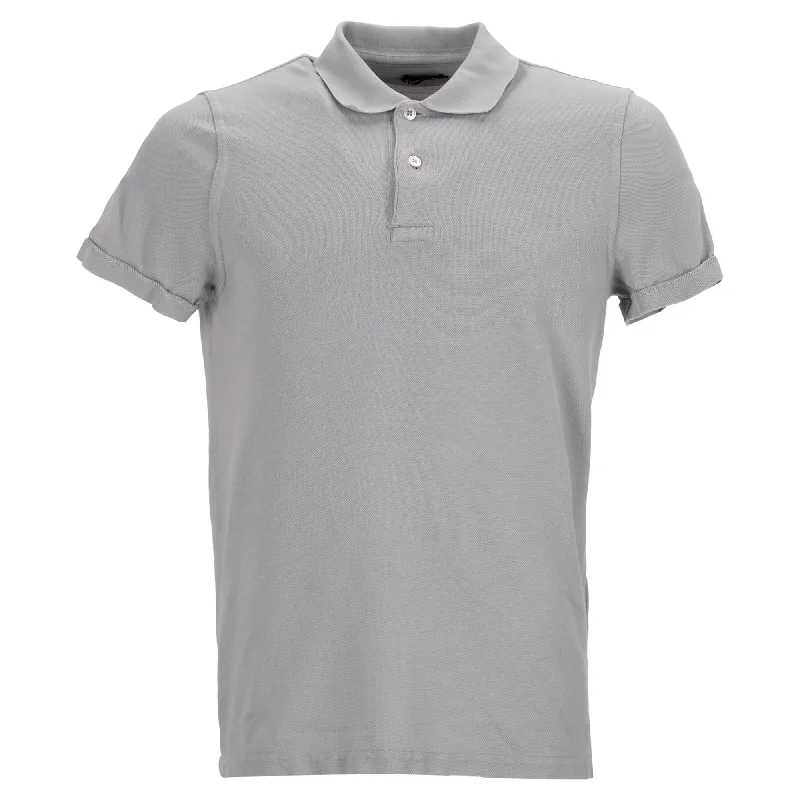 Men's Shirts with Snap ButtonsTom Ford Pique Short Sleeve Polo Shirt in Grey Cotton Men's Shirts with Snap ButtonsTom Ford Pique Short Sleeve Polo Shirt in Grey Cotton