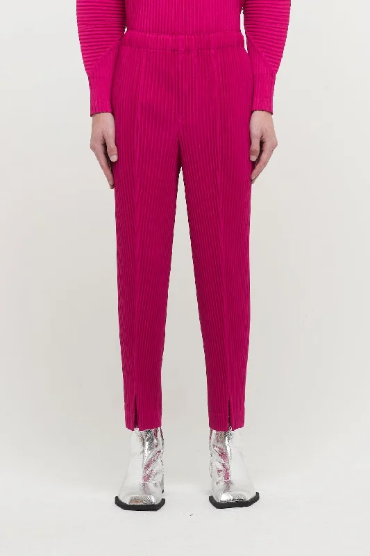 Men's Coats with Quick-Dry FabricHomme Plissé MC November 23 Trouser in Magenta