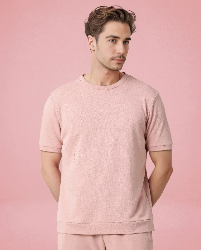 Men's Shirts with Patchwork SleevesSweat Tee Ash Rose Men