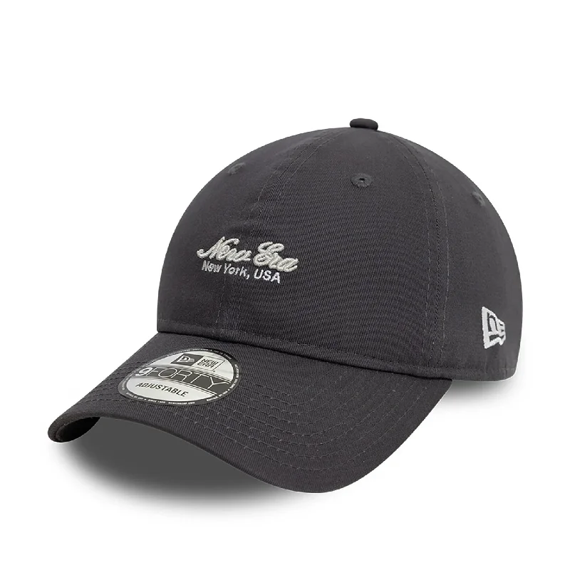 Attractive Bucket HatsNew Era Basic Graphite Dark Grey 9FORTY Adjustable Cap