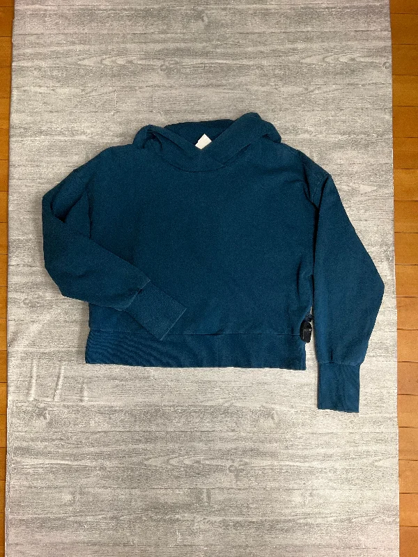 Men's Hoodies with Hidden PocketsSweatshirt Hoodie By Joy Lab In Teal, Size: L