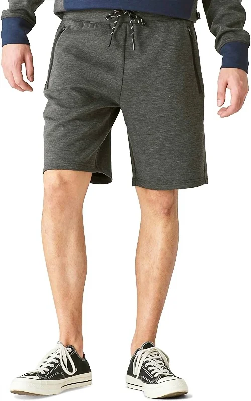Breathable Men's Exercise ShortsBreathe Easy Tech Short In Charcoal