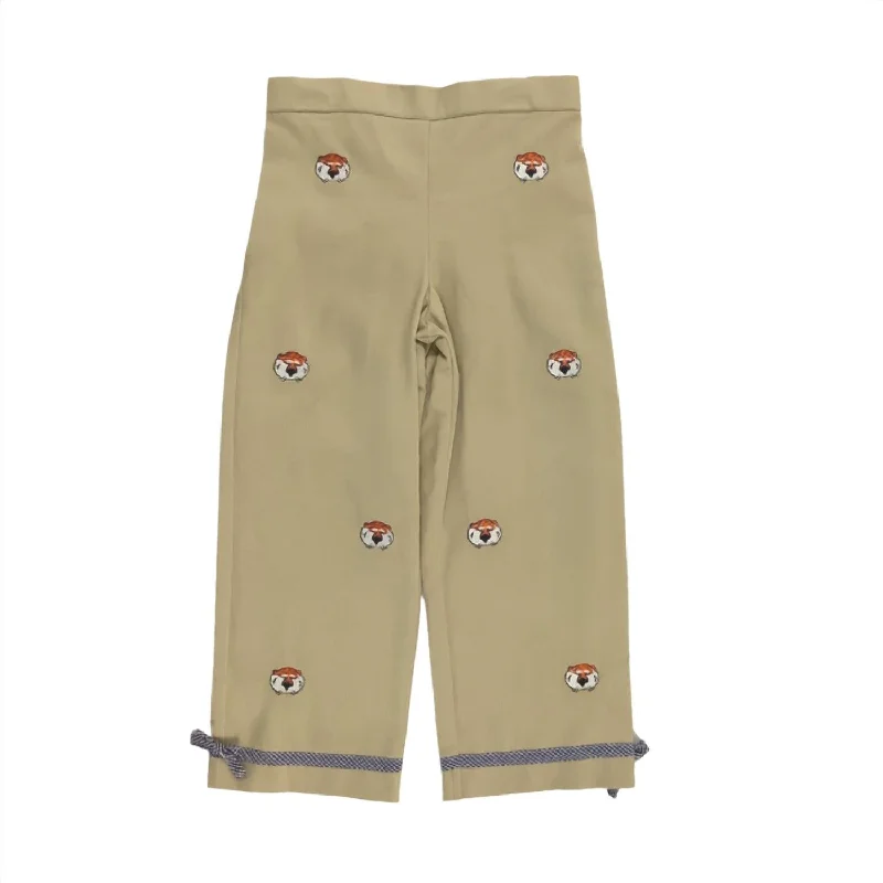 Lightweight and Airy Men's Running and Workout ShortsGirl's Auburn University Collegiate Hand Embroidered Pants In Khaki Lightweight and Airy Men's Running and Workout ShortsGirl's Auburn University Collegiate Hand Embroidered Pants In Khaki