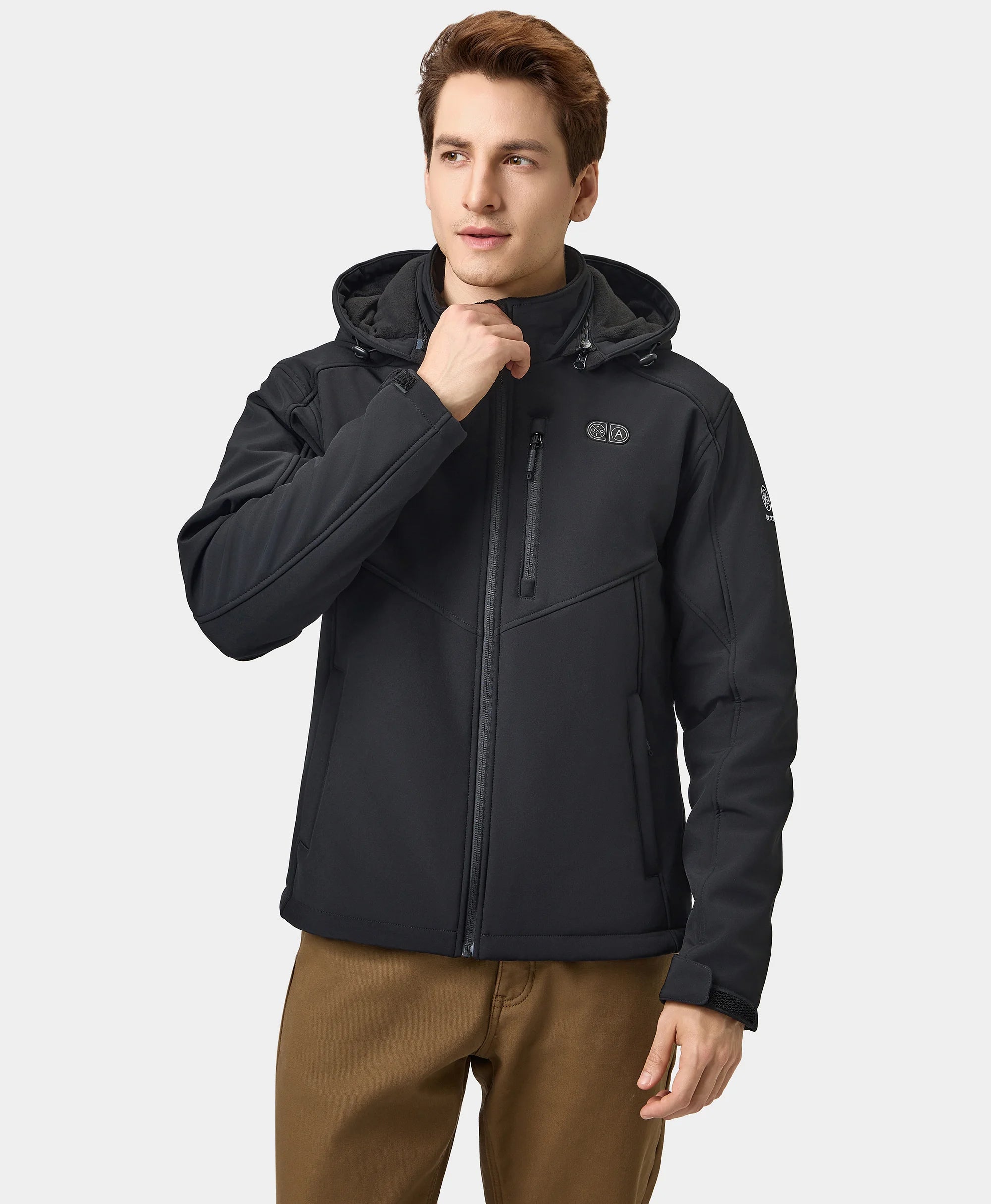 Men's Coats for WorkMen's Heated Dual Control Jacket with 5 Heating Zones (Chest Heating) Men's Coats for WorkMen's Heated Dual Control Jacket with 5 Heating Zones (Chest Heating)