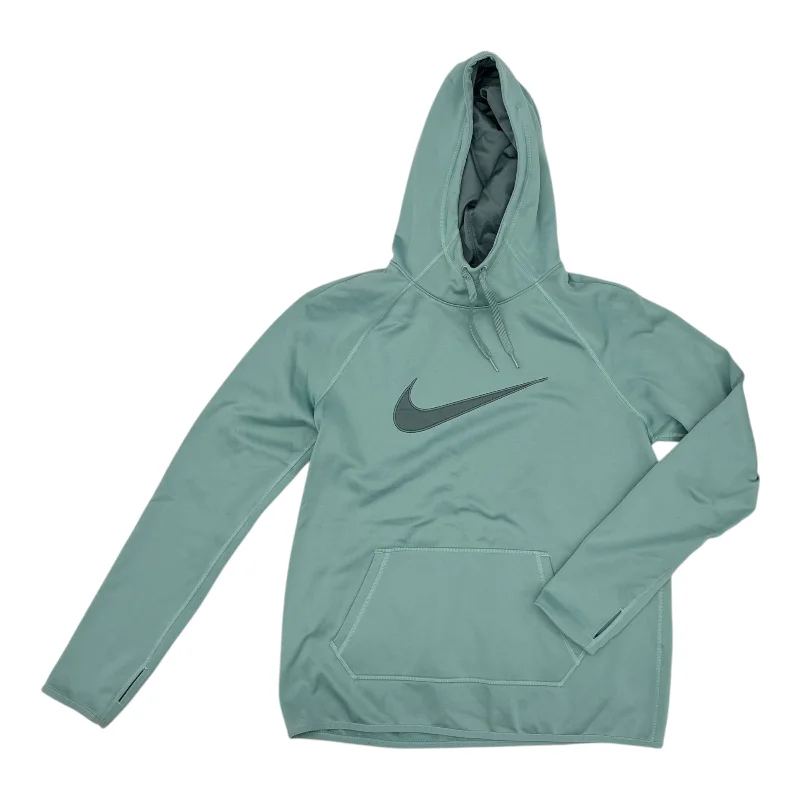 Affordable Men's HoodiesAthletic Sweatshirt Hoodie By Nike Apparel In Aqua, Size:M