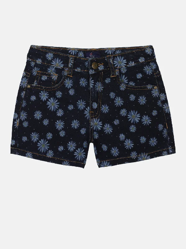All-Around Men's Versatile Casual ShortsGirls Flower Printed Denim Shorts