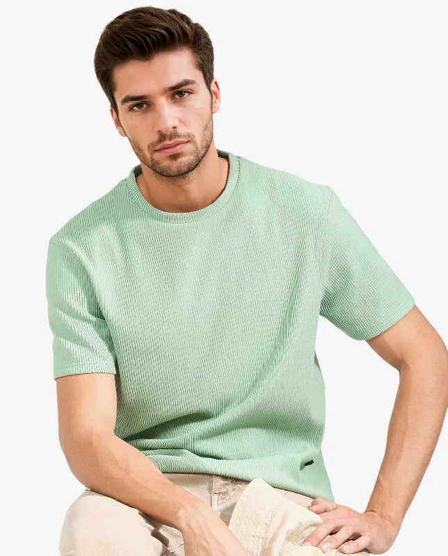 Layered Men's VestsRare Rabbit Men's Bree Dusky Green Crew Neck Ottoman Textured Drop Shoulder Half Sleeves Oversized Fit T-Shirt Layered Men's VestsRare Rabbit Men's Bree Dusky Green Crew Neck Ottoman Textured Drop Shoulder Half Sleeves Oversized Fit T-Shirt