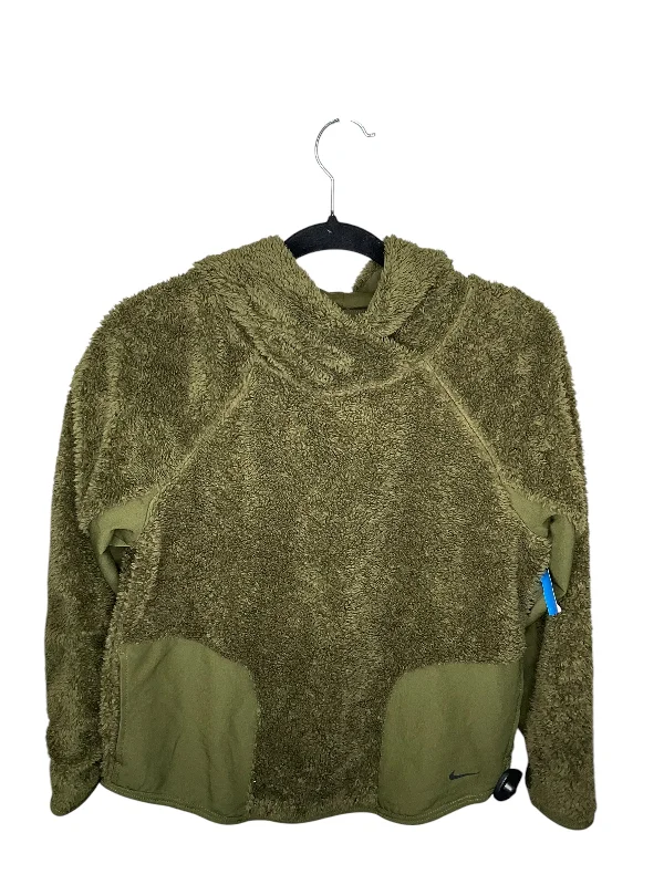Men's Hoodies with Relaxed FitsAthletic Sweatshirt Hoodie By Nike In Green, Size: S