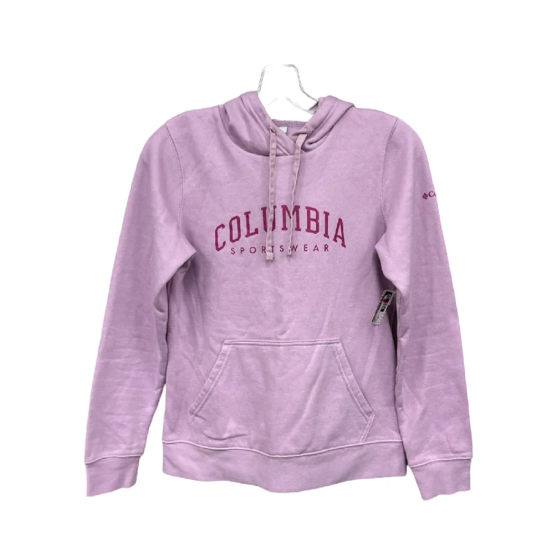 Stylish Men's Designer HoodiesSweatshirt Hoodie By Columbia In Purple, Size: Xs