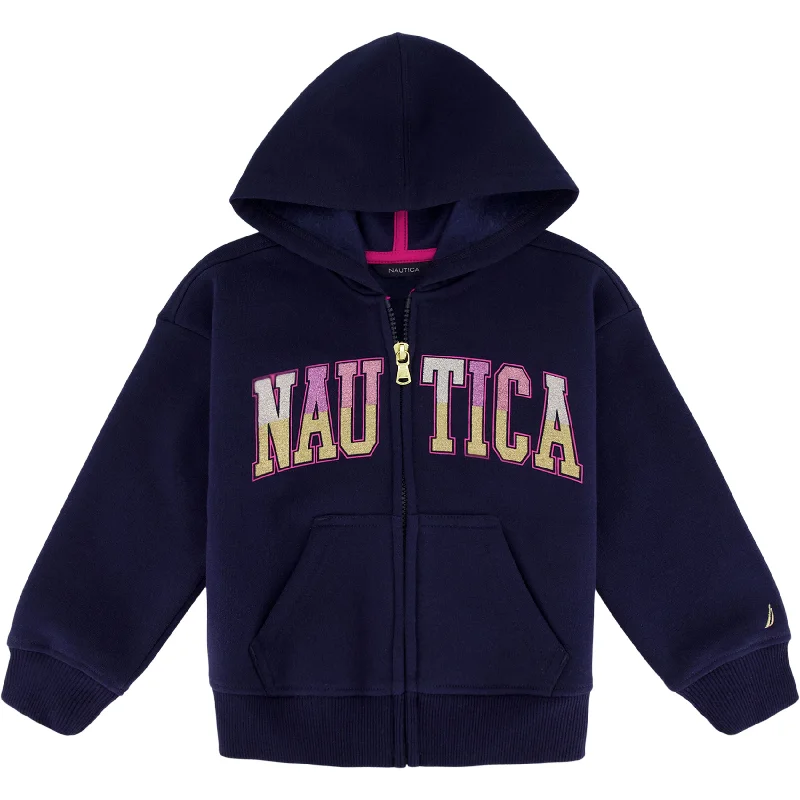 Men's Sweaters with Hoods and DrawstringsNautica Little Girls' Glitter Full-Zip Fleece Hoodie (4-6X) Men's Sweaters with Hoods and DrawstringsNautica Little Girls' Glitter Full-Zip Fleece Hoodie (4-6X)