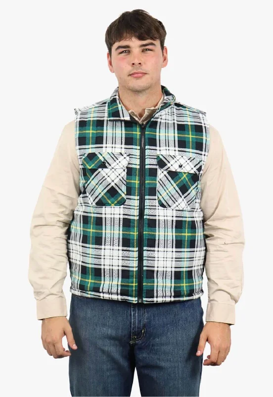 Men's Coats for Mild WeatherPilbara Zipper Flannelette Quilted Vest