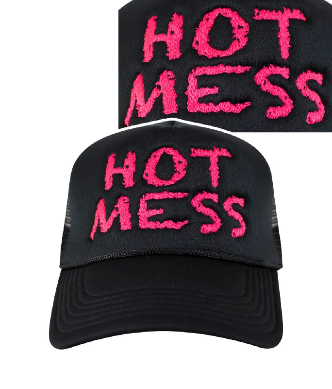 Women's Bucket Hats"Hot Mess" Foam Trucker Hat