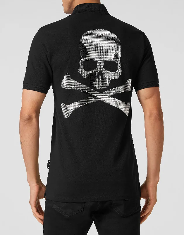 Men's Shirts with Embellished SleevesSlim Fit Polo shirt SS Skull&Bones