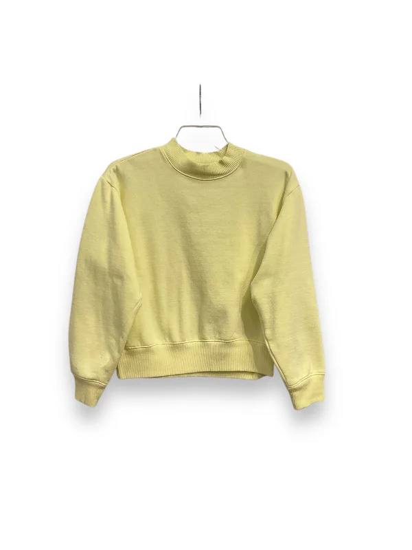 Modern Men's Tech HoodiesSweatshirt Crewneck By A New Day In Yellow, Size: Xs
