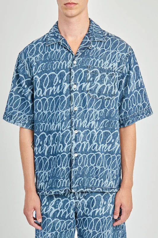 Best Men's Leather CoatsMarni All Over Scribble Denim Shirt