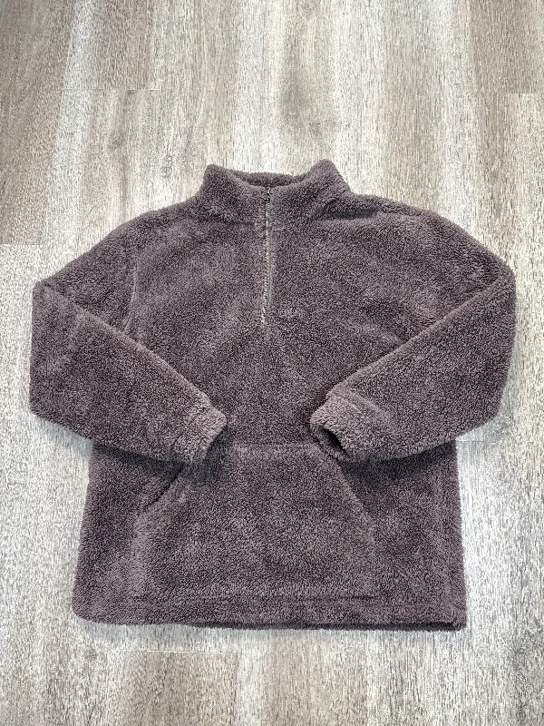 Men's Hoodies with Faux Fur TrimSweatshirt Collar By Natural Reflections In Brown, Size: M Men's Hoodies with Faux Fur TrimSweatshirt Collar By Natural Reflections In Brown, Size: M