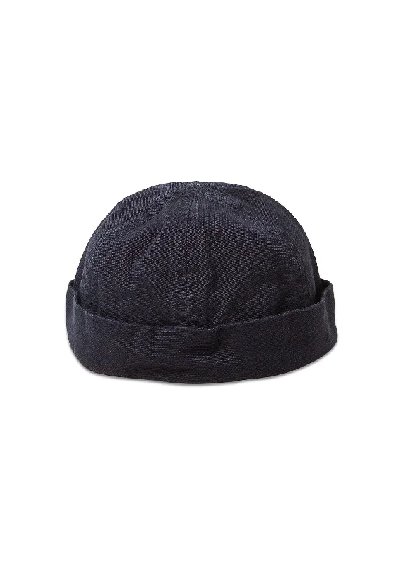 Quilted Beanies for Cold WeatherMiki deck hat - in cotton canvas (MARINE)
