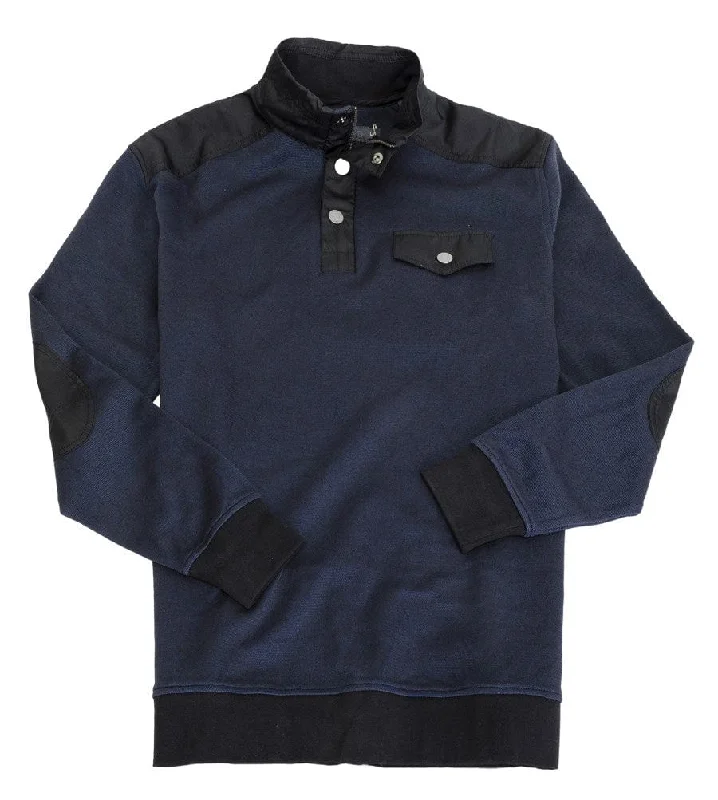 Warm Men's Hooded SweatersLeo Chevailer 1/4 Zip Mock Neck Sweater - 425510 - Assorted Colours