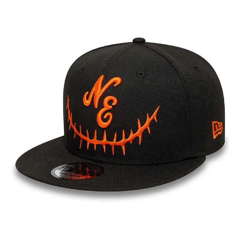 All-Weather Fishing HatsNew Era Pumpkin Black 9FIFTY Snapback Cap