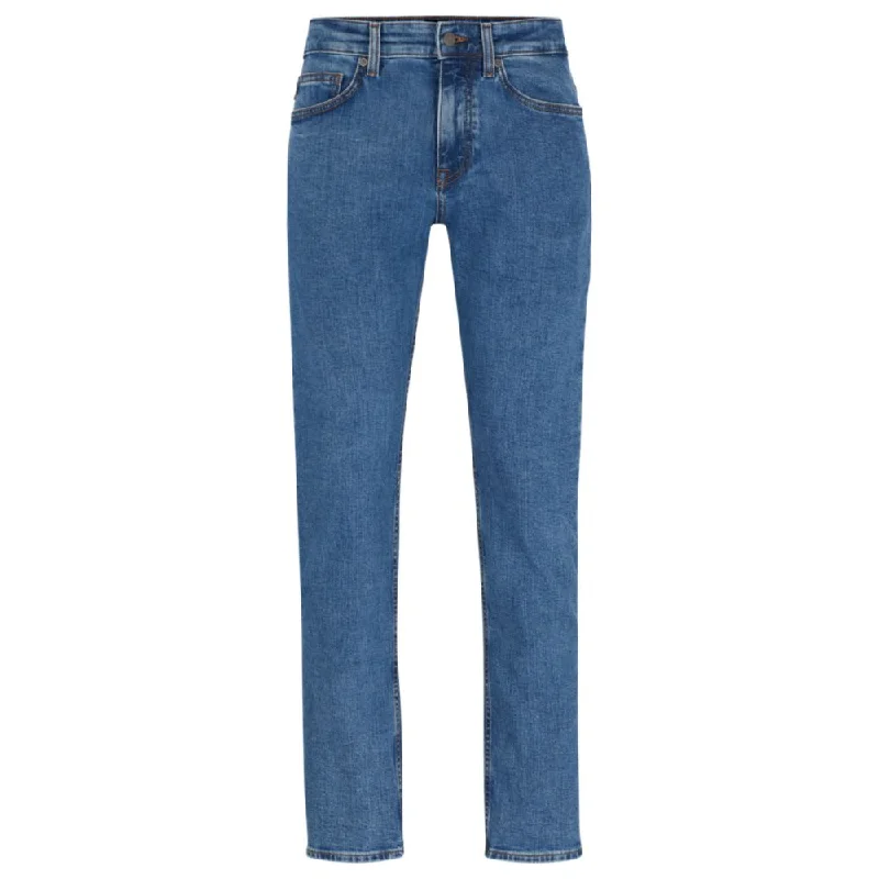 Comfortable Men's JeansDelaware Slim-fit jeans in blue stretch denim