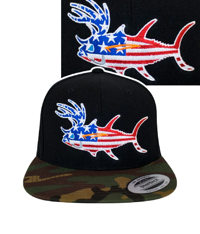 Youth Snapback Hats"Buck-Eye Glory" Unisex Flatbill Snapback Hat