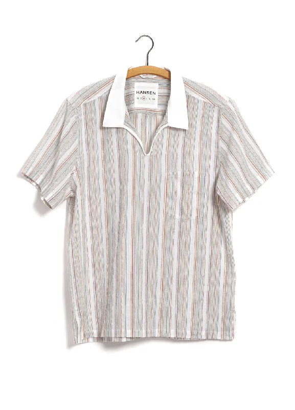Men's Camping Shirts for Outdoor AdventuresPHILIP | Short Sleeve Pull-On Shirt | Vanilla