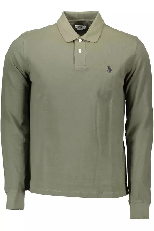 Men's Shirts with Abstract DesignsU.S. POLO ASSN. Elegant Long-Sleeved Polo Men's Shirt Men's Shirts with Abstract DesignsU.S. POLO ASSN. Elegant Long-Sleeved Polo Men's Shirt