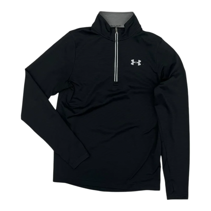 Men's Hoodies for RunningAthletic Sweatshirt Collar By Under Armour In Black, Size:S Men's Hoodies for RunningAthletic Sweatshirt Collar By Under Armour In Black, Size:S