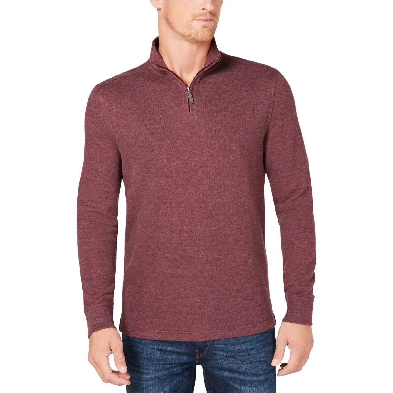 Men's Sweaters in Pastel ShadesClub Room Mens Quarter-Zip Pullover Sweater, Red, XX-Large Men's Sweaters in Pastel ShadesClub Room Mens Quarter-Zip Pullover Sweater, Red, XX-Large