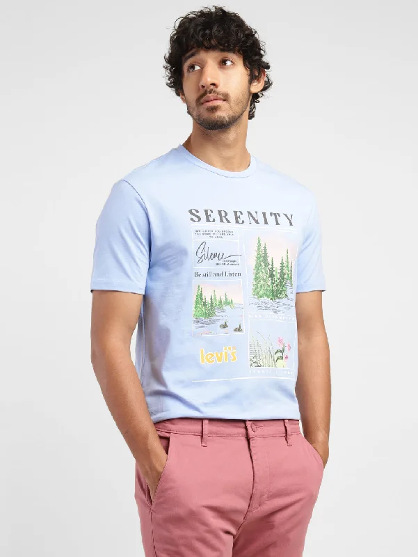 Men's Shirts with Drawstring WaistbandsMen's Graphic Print Crew Neck T-shirt