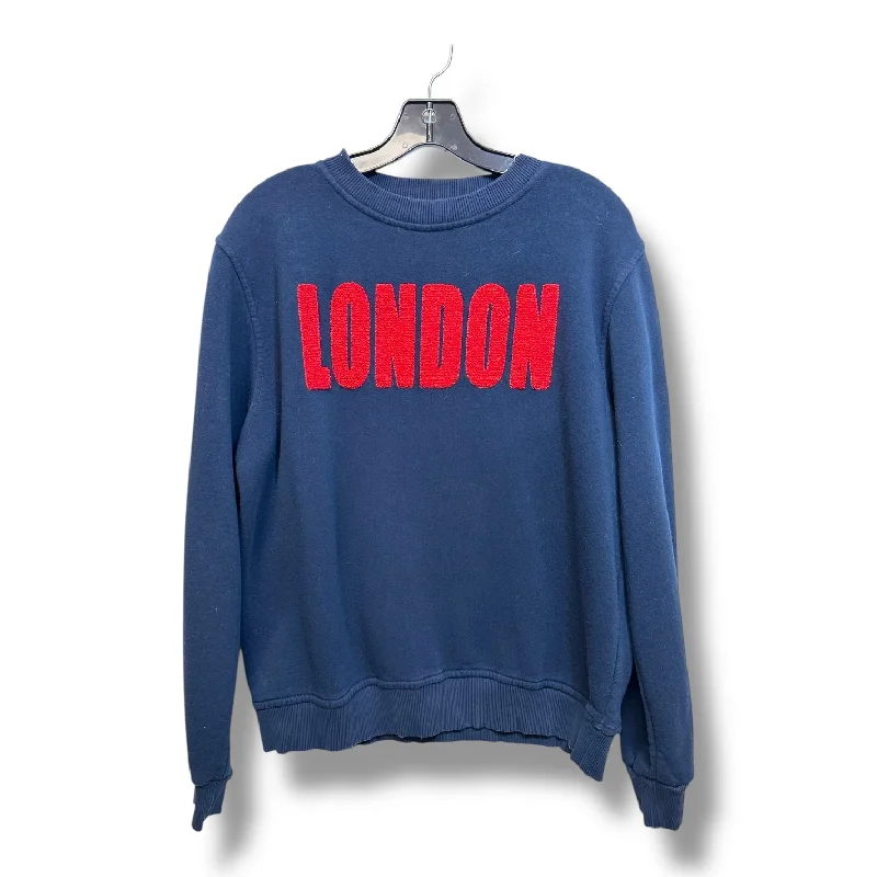 Men's Hoodies for RunningSweatshirt Collar By Clothes Mentor In Navy, Size: Xl