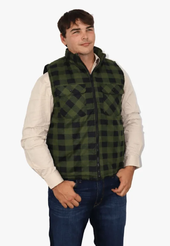 Men's Coats for HikingRitemate Quilted Flannelette Vest