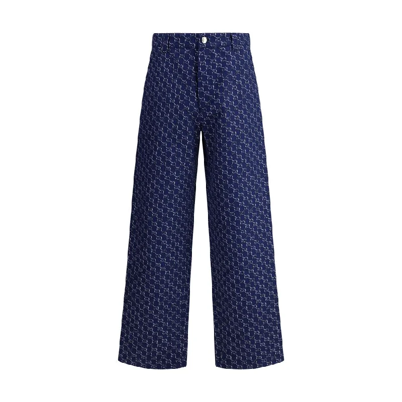 Elegant Men's JeansGucci GG pattern Men's Pants