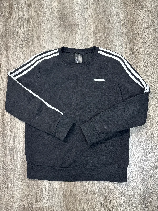 Men's Hoodies with Adjustable HoodsSweatshirt Crewneck By Adidas In Black, Size: M