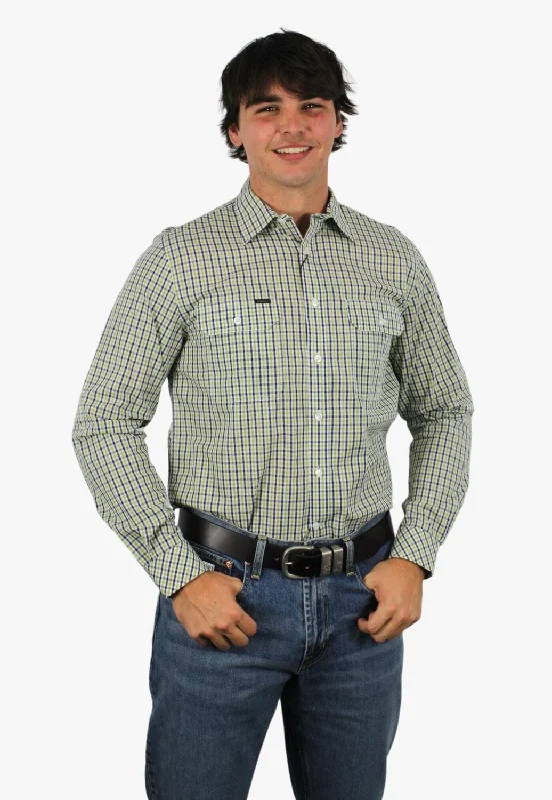 Men's Luxury Shirts for High-End FashionPilbara Mens Check Long Sleeve Shirt