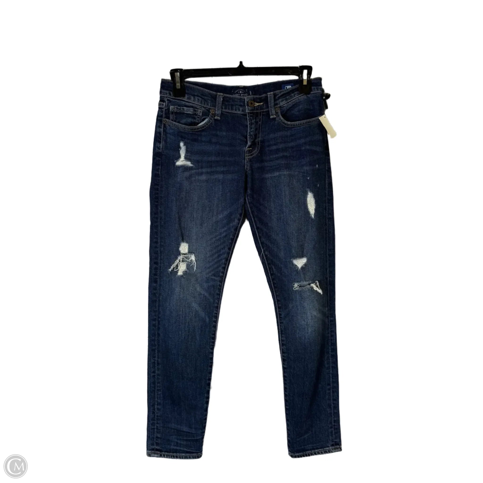 Men's Ripped JeansJeans Boyfriend By Lucky Brand In Blue Denim, Size: 4
