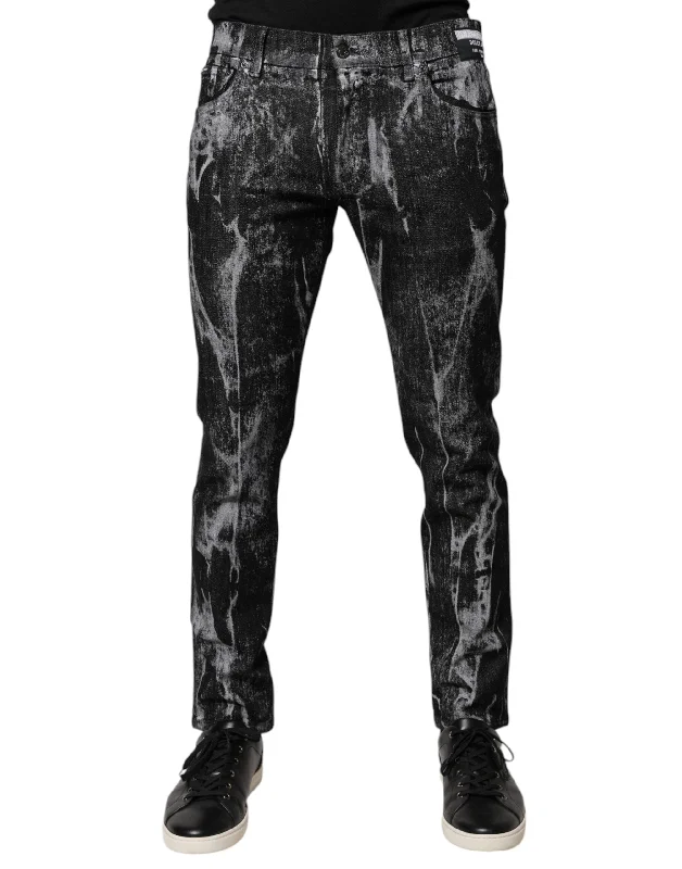 Vintage Men's JeansDolce & Gabbana multi Cotton Tie Dye Skinny blue Men's Jeans (Pre-Owned) Vintage Men's JeansDolce & Gabbana multi Cotton Tie Dye Skinny blue Men's Jeans (Pre-Owned)