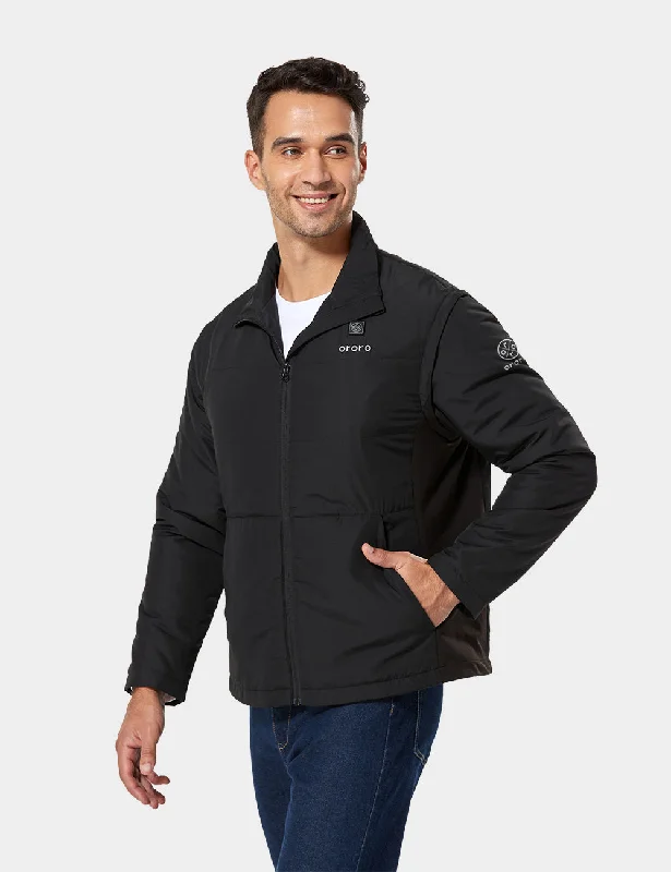 Men's Coats with Patchwork DesignsMen's Heated Golf Jacket (with Zip-Off Sleeves)